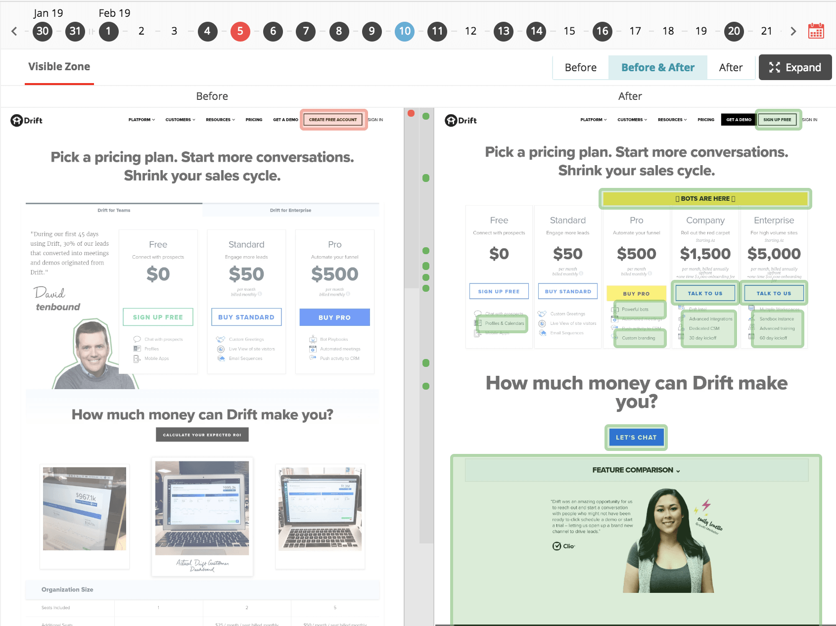 Pricing Change