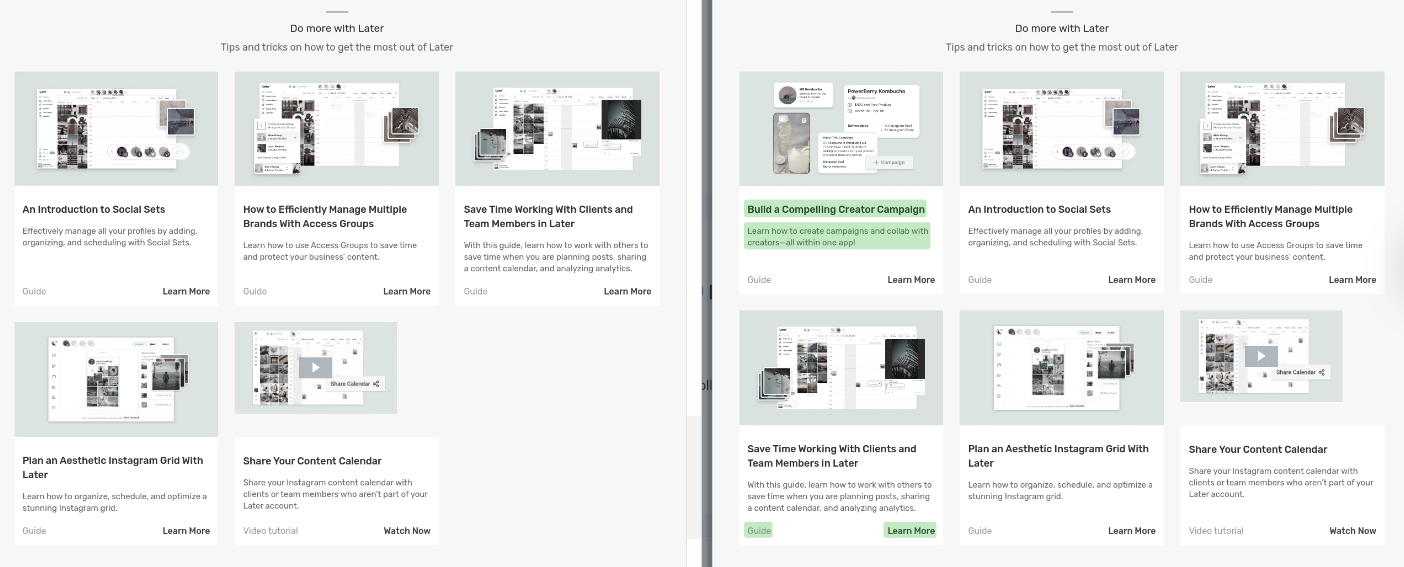 Kompyte lets you know a change has been made to a key competitor page and shows you what's been added.  Detail with before and after change